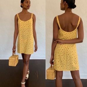 Reformation Puglia mini Slip dress